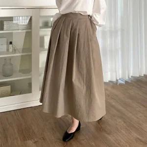 빅사이즈 510 이지핀턱플리츠스커트 DLTT138