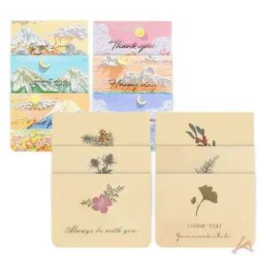 [셀러에이드]편지카드 봉투 스티커 세트 6p