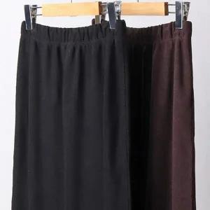 [하프클럽/]트임 밴딩 루즈 롱스커트 309E815S 빅사이즈 여성