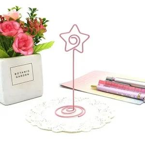 스텐딩 메모 꽂이 별 메모클립 네임택꽂이 메모집게