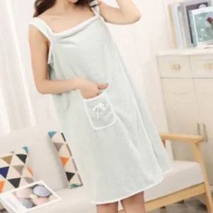 소프트타올 원피스형 극세사 샤워 가운 민트 샤워가운 극세사샤워가운 극세사목욕가운