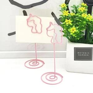 스텐딩 메모 꽂이 유니콘 메모클립 네임택꽂이 메모집게