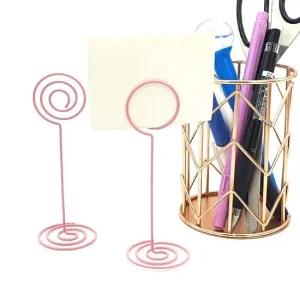 스텐딩 메모 꽂이 동그라미 메모클립 네임택꽂이 메모집게