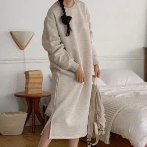 [다잇템] 여자 임산부 FW 양트임 기모원피스 펜던트 롱원피스_23562495_588872