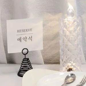 금속메모클립 스프링 메모 스탠드 블랙 사진꽂이 종이꽂이 엽서꽂이 깔끔한메모꽂이