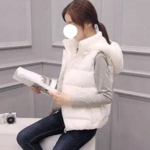여자 경량 패딩 조끼 겨울 따뜻한 오토바이 방한용품 (WFKA97K)