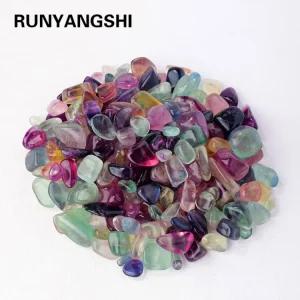 가방 자갈 보석 형석 물고기 100g 롤링 에 무지개 이색수집품 장식 자연 석영