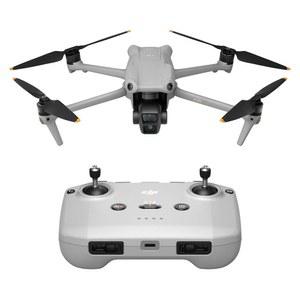 DJI Air 3 (DJI RC-N2), 중형 텔레 및 광각 듀얼 기본 카메라가 장착된 드론, 최대 비행 시간 46분, 전방위 장애물 감지, 48MP 사진, 4K/60fps HDR, FAA 원격 ID 준수