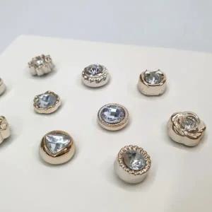 포인트 매너 옷핀 브로치 큐빅 믹스 10종 세트