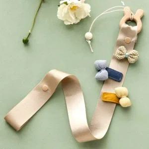 우드 헤어핀 머리핀 정리대 토끼