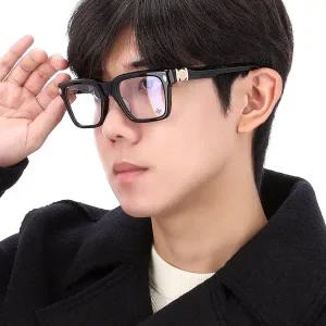 [크롬하츠]국내배송 25FW 크롬하츠 할라마나스 스퀘어 프레임 안경 HALLLAMANASS BLK 18KGP