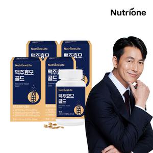 뉴트리원 정우성 맥주효모 골드 4박스(12개월분) 단백질 베타글루칸 식이섬유 발효 검은콩 다