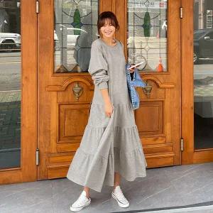 [핑크시슬리] 델리 캉캉 루즈 롱 원피스