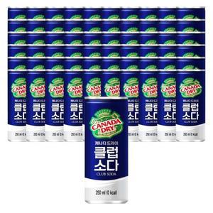 [코카콜라] 코카콜라음료 캐나다드라이 클럽소다 250ml 60개