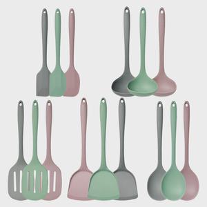 실리콘 조리도구 요리 스푼 국자 스파츌라 뒤집개 다용도