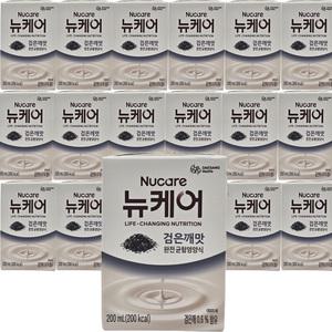 대상 뉴케어 고소한 검은깨 30개 200ml 균형영양식 빨대