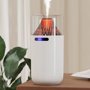 비즈 2000mAh 무선 볼케이노 가습기 차량용 탁상용 사무실용 USB 충전 무선 대용량
