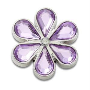 [크록스] HC02 보라색 플라워 큐빅 JIBBITZ 매장발송 신발 꾸미기 악세사리 참 파츠 100 (S36132983)