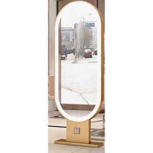 미용실 경대 led 헤어샵 표준 이발소 전신 아치형 양면 타원형 공식