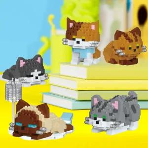 나노블럭 미니 고양이 방석 6종 세트 1093조각(PCS)