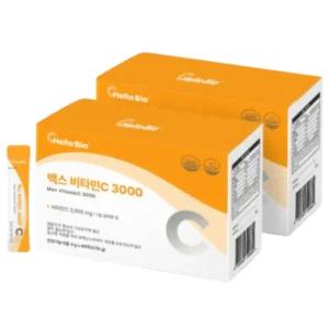 헬로바이오 맥스 비타민C 3000 분말 항산화 90포 X2 BNS