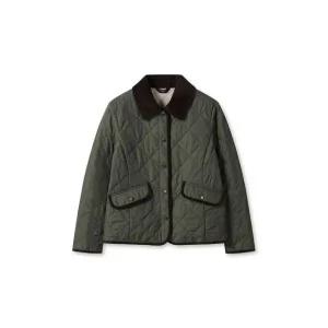 매장정품 TOPTEN 탑텐 여성) 코듀로이 카라 퀼팅 재킷_MSE4JP2701 MSE4JP2701 631540