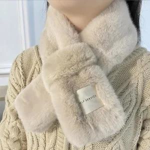 [라일리] Rly 겨울 머플러 밍크 목도리 짧은 미니 페이크 퍼