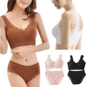 브라렛세트 뽕브라 노와이어 브라탑 볼륨업 레이스