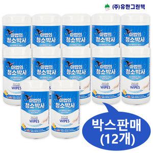 마법의청소박사 원통형200매 (대형)-12개(박스) 1714 청소물티슈 만능크리너 세정