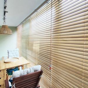 친환경 우드블라인드 항균 오동나무 원목 베란다 50x50
