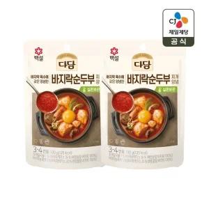 다담 바지락순두부 찌개 양념 130g x2개