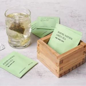 호텔 녹차 현미 티백 개별 비닐 포장 100개 고급 리조트 레스토랑 비품 손님맞이 해밀