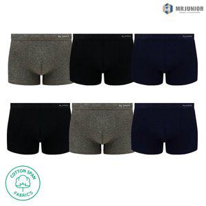 [엠알주니어]주니어 엠알 면스판 드로즈팬티 학생속옷 6종세트