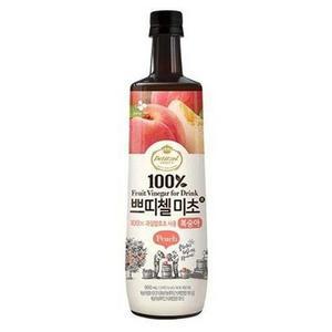 [RG710RRU]CJ 쁘띠첼미초복숭아900ml 2개묶음 미초품 흑초