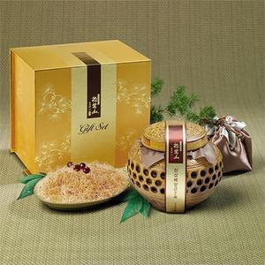 [정해담다] JD (명절세트) 산삼배양근담은꿀 (도자기) 600g