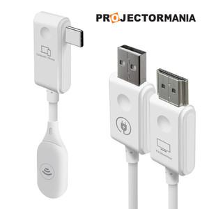 프로젝터매니아 무선 HDMI 송수신기 USB-C타입 PC 태블릿 스마트폰 스탠바이미 미러링 동글이 최대거리 30M HDMI 무선 송수신기 플러그앤플레이 화면전송