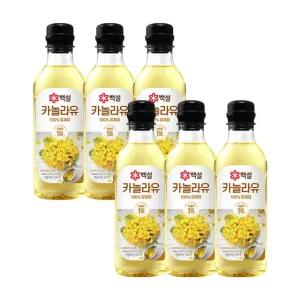 [CJ] 백설 카놀라유 500ml x6개