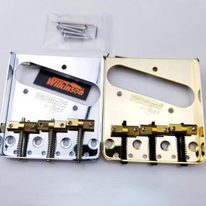 윌킨슨 WTB 빈티지 스타일 고정 일렉트릭 기타 브릿지 황동 안장 크롬 실버 블랙 골드