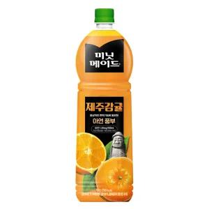 코카 미닛메이드 제주감귤 1.5L PET 주스 과일 음료수