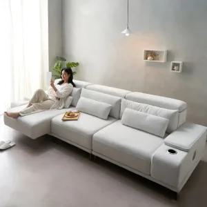 에보니아 알토 모션 슬라이딩 리클라이너 쇼파 4인용 아쿠아스웨이드텍스 고급형