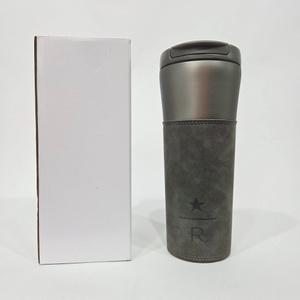 스타벅스 SS 리저브 그레이 오페라 텀블러 473ml 각인 가죽 슬리브