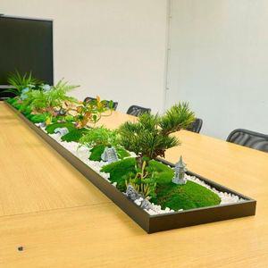 긴 테이블  인조 이끼 장식 특별한 테라리움 만들기 비바리움 키트 DIY 조경 식물 장식품