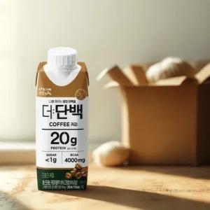빙그레 단백질음료 맛있는 더단백 프로틴 드링크 커피맛 250ml 18팩 텁텁하지않은 고단백