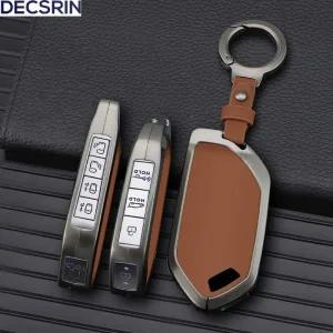 차키케이스 커버 56789 버튼 아연 합금가죽 차량용 키 케이스 기아 EV9 피칸토 쏘렌토 MQ4 카니발 KA4 모닝