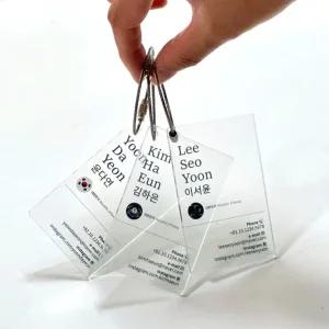 커스텀 아크릴 네임택 키링 태극기 캐리어 네임텍 6종 이름표 네임 태그 주문제작 골프 백 가방 러기지