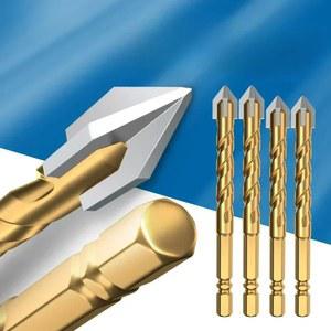 유리 시멘트 콘크리트 금속 대리석 타일 드릴 비트, 특수 고경도 4 날 합금 드라이 드릴링, 6mm