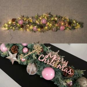 아트박스/플라워트리 크리스마스 장식 가랜드 센터피스 LED 겨울왕국 100cm