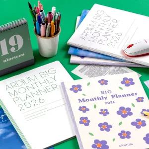 아르디움 빅 먼슬리 2026 플래너 스케줄러 직장인 업무 업무용 월간 2026년 플래너 다이어리 (빅 옵션)