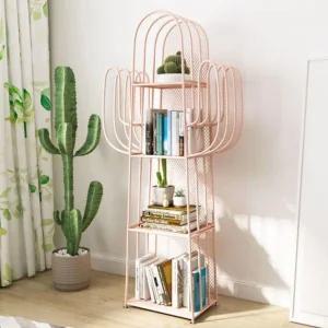 선인장 와이어 진열대 스탠드 철제 공간분리 수납장 선반 책장 책꽂이