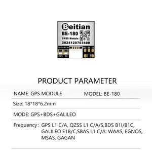 Beitian GPS 모듈 BE-180 안테나 M10050 GNSS 차량용 드론용 초저전력 수신기 포함